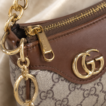 Hazel — Brown/Beige Bag with Cherry Charm