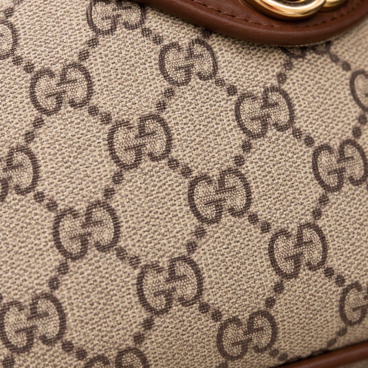 Hazel — Brown/Beige Bag with Cherry Charm